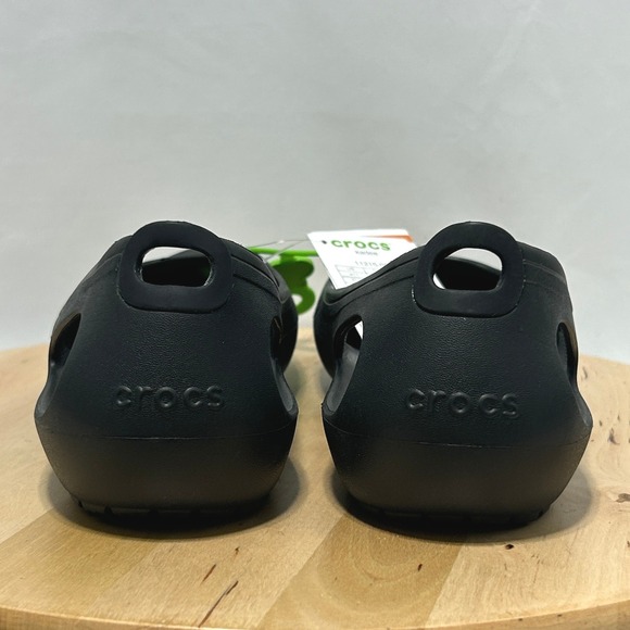 Crocs Kadee Women's Black Slip On Flats NWT - Size 11 & 42/43 EUR - Picture 5 of 7